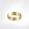 Anillo Diseñador de joyas Amor Lujo Mujeres hombres pareja anillos de regalo Moda Caja de diamantes de boda clásica Nunca se desvanece Diamante no alérgico