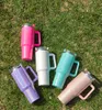 40oz Glitter Sublimation Tumblers Cups with Logo Handle and Straws Gradient Color Insulated Car Travel Mugs Stainless Steel big capacity Water Bottles GG1110