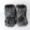 New winter fur integrated raccoon dog hair women's snow boots fur shoes outdoor middle boots 230925