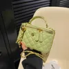 Chain Womens 2024 New Lingge Versatile Texture Handheld Small Square Handbag sale 60% Off Store Online