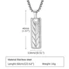 Chains High Quality Fashion Wheat Ear Stainless Steel Bar Pendant Necklace For Men Male Trend Geometric Personalized Waterproof Jewelry