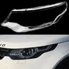 Tampa do farol do carro abajur abajur caso lente de vidro tampas de luz automática para land rover discovery sport 2015-2018