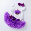 Clothing Sets Children's Suit Cute Girls Outfits Boutique Flower Lace Bow Tulle Tutu Skirt For Toddler Girl Clothes Summer Costumes