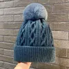 Beanie Skull Caps Maglia da donna Cute Ball Pullover Cappello Outdoor Peluche Caldo Autunno e Inverno HatBeanie Skull df282