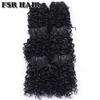 Human Hair Hlws FSR نسج الشعر الاصطناعي القصير غريب الشعر مجعد النسيج 6 قطع/الكثير 210g منتج الشعر 230925