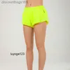 lu-16 Summer Track That 2,5 pouces Hotty Hot Shorts Lâche Respirant Séchage rapide Sport Pantalon de yoga pour femme Jupe Polyvalente Casual Poche latérale Gym Sous-vêtementsGhH