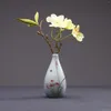 Vases Creative Household Ornaments White Porcelain Hydroponic Flower Vessel Arrangement Mini Vase Hand Painted Ceramic Room Decor Home