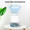 Deumidificatori Deumidificatore portatile con serbatoio dell'acqua da 1000 ml Essiccatore silenzioso Assorbitori di umidità Spegnimento automatico con luce LED per il bagno della cameraYQ230925