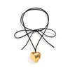 Vrouwen Zwart Hart Hanger Choker Sexy Rock Handgemaakte Ketting Vrouwen Accessoires