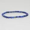 MG0028 Whole 4 mm Lapis Lazuli Mini Gemstoneブレスレット天然石女性ヨガマラビーズジュエリー251o