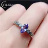 Cluster Ringen CoLife Sieraden 925 Zilveren Tanzanite Ring Voor Dagelijks Dragen 4mm 8mm Natuurlijke Eing Verjaardagscadeau vrouw