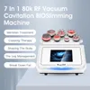 Top-ranking Portable Fat Blasting Body Sculpture Lymfatisk avgiftning Vest Mermaid Line Training RF Cavitation Vakuum 7 I 1 Multifunktionsinstrument