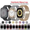 Pulseira de laço milanês para apple watch 9 banda ultra 2 45mm 49mm 44mm 40 41 mm pulseira de aço inoxidável de metal iwatch série 8 7 6 se 5 correa