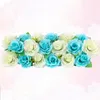 Decorative Flowers 100cm Custom Wedding Party Flower Wall Arrangement Supplies Silk Peony Artificial Row Decor Romantic Arch Backdrop