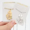 Collane con pendente 20 pz/lotto Acciaio Inossidabile Oro Argento Colore Fungo Collana A Catena Per Le Donne Gioelleria Raffinata E Alla Moda Regalo All'ingrosso