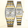 Relógios de pulso casal relógio de quartzo para homens mulheres relógios clássicos ouro reloj amantes senhoras orologio masculino homem de negócios relógio de pulso de luxo