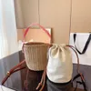 أزياء Chlo Woody Tote Bag Bag Straw Straw Stainer Designer Cross Body Bucket Womens Mens Travel Counter Handbags Luxury Raffia Shopping Pochette Bag Bag