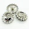 NO5 Perlen-DIY-Nähknopf, ovales Metall, NO5-Knöpfe für Hemd, Pullover, Mantel