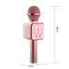 Haut-parleurs Bluetooth sans fil Microphone DS-878 Portable Bluetooth compatible pour haut-parleur de chant maison KTV micro portable karaoké enfants