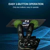 Walkie Talkie Fodsports F2 Motorcykel Intercom Bluetooth Helmet Headset 1000M BT5.0 Interphone Type-C USB-röstprompt HKD230925