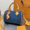 223 Sac d'oreiller en Denim classique pour dames, sacs à bandoulière de Type baril, sac à main imprimé médiéval, fourre-tout à fermeture éclair, pochette arrière