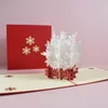 Вечерние сувениры, 5 шт., снежинка, оригами, 3D UP, поздравительная открытка, приглашение на день святого Валентина, свадебные рождественские сувениры, подарок