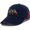 2021 Polo Caps Luxus Designer Papa Hut Baseball Kappe für Männer und Frauen Berühmte Marken Baumwolle Einstellbar Schädel Sport Golf gebogen sun340C