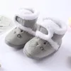 First Walkers Winter Born Baby Girl Boy Polka Dot Cute Cartoon Cotton Shoes Soft Sole Plus Velvet Warm Boots Toddler Infant Walking