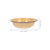 Servis uppsättningar Emalj Soup Bowl Basins Simple Creative Plate Home Emamelware Praktiska stora containrar