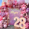 Party Decoration Sequin Shimmer Wall Backdrop Panel Decor Rain Po Zone Birthday Wedding Christmas Tinsel Glitter Foil Curtain