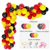 Autres fournitures de fête d'événement Jaune Noir Ballons Arch Kit Métal Couleur Latex Guirlande Ballons Enfants Baby Shower Fournitures Toile de fond Décor de fête de mariage 230923