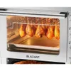 Bancada do forno, combinação de fritadeira de ar com torradeira de zona dupla 29QT/28L capacidade extra grande com forno de pizza de 12 polegadas para interior (máximo de 55