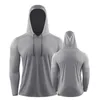 Magliette da uomo Felpe con cappuccio da uomo Camicie da corsa compresse Abbigliamento da palestra ad asciugatura rapida T-shirt da allenamento Sportswer Bodybuilding Rashguards Maschili Solid Tops 230925