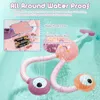 لعبة Bath Toys Kids Bathroom Electric Double-Nozzle Bath Toys Water Game Snail Shower Cartoon Dame Shower Spray Toddler Todys 230923