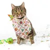 Costumi per gatti Costume per animali domestici Bavaglini Forniture per cani Sciarpa natalizia Testa Fazzoletto da collo lavabile Decorazione per bandana per feste