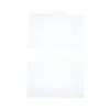 Card Holders 10Pcs Thumb Case Transparent Plastic ID Tag Name Badge Holder Staff Work Cover Protector Bus Pass Sleeve