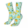 Chaussettes pour hommes Hommes Vélo Mangue Fleur Coton Mignon Fruit Motif Femmes