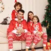 가족 일치 의상 크리스마스 잠옷 세트 2024 크리스마스 아버지 어머니 아이의 옷 잠옷 엄마와 딸 아들 몽유병 복장 230925