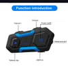 Walkie Talkie V10 Bluetooth Motorcykel Intercom Hjälm HEADSET GROUP INTERCOM BT 5.0 Trådlös kommunikation Interphone Musik Dela 10 Riders HKD230925