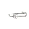 Märke Luxurys Design Diamond Brosch Women Crystal Rhinestone Letters Suit Pin Fashion Jewelry Clothing Decoration Högkvalitativa tillbehör