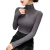 デザイナーの女性セーターファッション高級最高品質のニットレディンティーハイネックタートルネック女性ブラウスシャツトップレディスリムジャンパーS-3xl