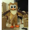 Halloween Brown Owl Mascot Costume Top quality Cartoon Character Outfits Christmas Carnival Dress Suits Adults Size Birthday Party Outdoor Outfit