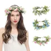 Dekoratif Çiçekler Zarif Kadın Kızlar Gelin Bandı Düğün Saç Headdress Çiçek Çelenk Gelin Çelenk Head Hoop Head Bands