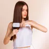 Alisadores de cabelo UKLISS Professional Straightener Escova Pente LCD Display Aquecimento Elétrico Anti Static Cerâmica Alisamento Barba 230923