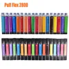 Puff Flex QST engångsenhet Vape E Cigarettsatser 0% 2% 5% 2800 PULDS 8 ML Förfylld 25Colors