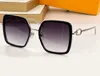 Metalen vierkante zonnebril goud/roze gradiënt dames designer zonnebril tinten UV400 brillen unisex met doos