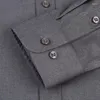 Camicie eleganti da uomo Lana spazzolata leggermente elasticizzata a maniche lunghe senza tasca Camicia in flanella casual morbida spessa e confortevole