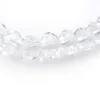 Przezroczysta 8 mm fasetowana kryształowa bransoletka dla kobiet dla kobiet proste bransoletki elastyczne 20pcs Lot 250p