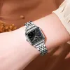 Zegarki na nadgarstek zegarki na nadgarstki Kolory Kolory Watch kobiety ze stali nierdzewnej Srebrny zegar Montre Femme