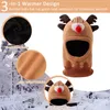 Berets Winter Kids Christmas Elk Hats Good Festival Gifts For Boys Girls Warm Animal Beanie Fleece Lining 1-5 Years Toddler